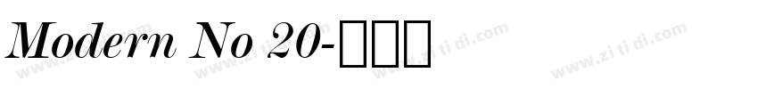Modern No 20字体转换